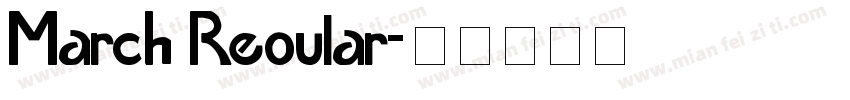 March Reoular字体转换